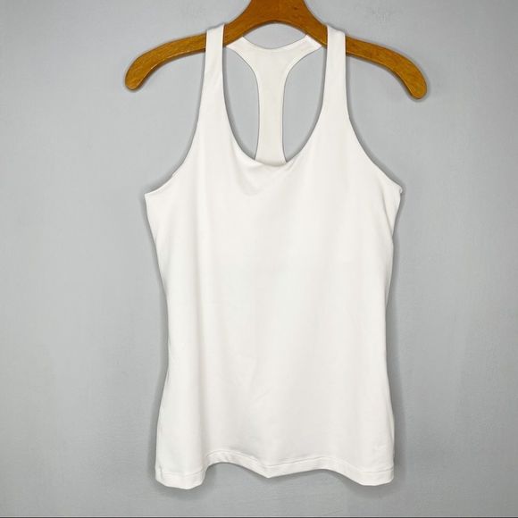 NWOT Nike Tank Top I-Beam White Women’s Size Large Slim Fit - Picture 3 of 11